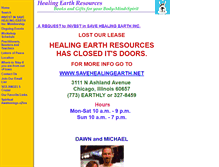 Tablet Screenshot of healingearthresources.com
